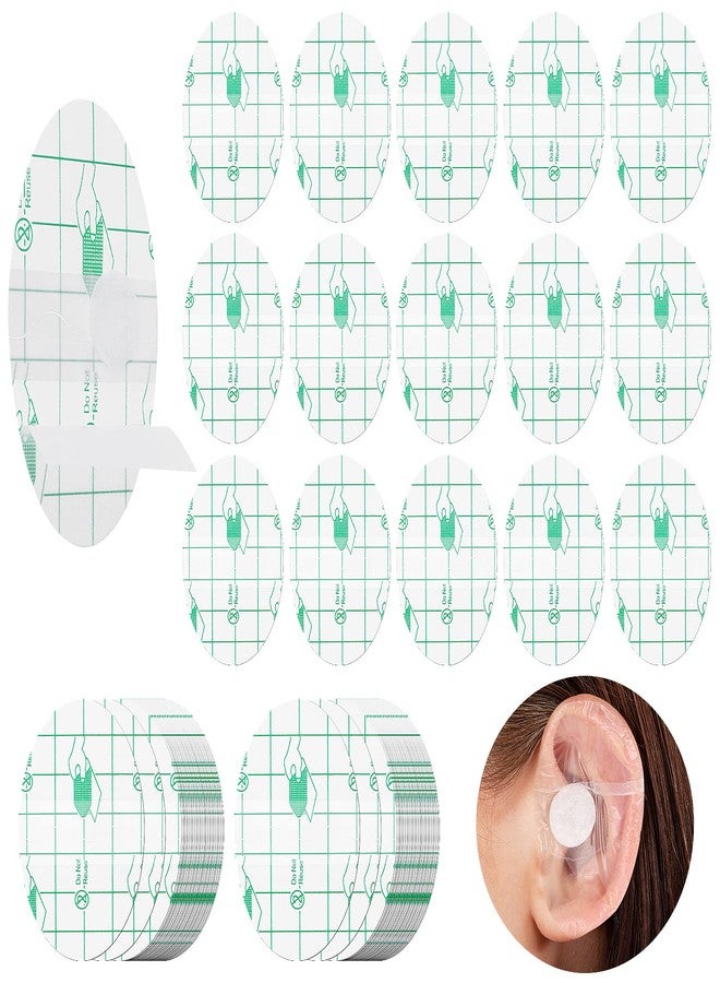 Grevosea 60 Pieces Ear Covers Waterproof Shower Swimming Ear Stickers Newborn Ear Plugs Disposable Ear Tape Ear Protectors Showering Surfing Snorkeling and Other Water Sport - Image 1